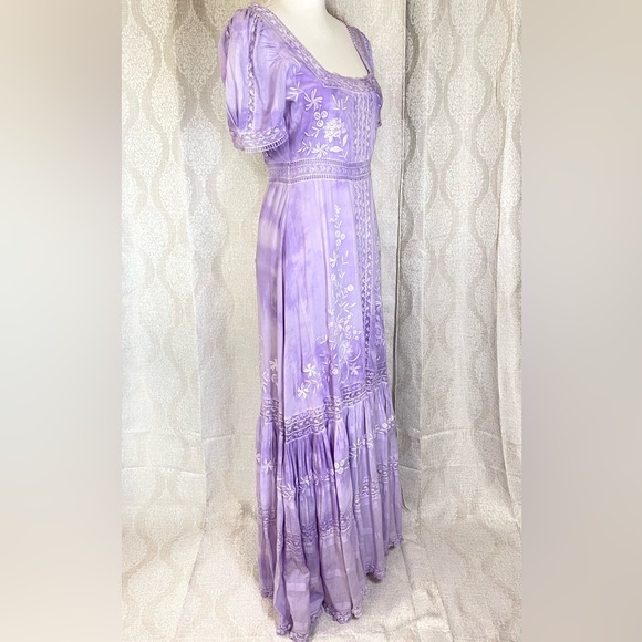 LoveShackFancy Ryan Maxi Dress In Lavender Size 4 - Picture 3 of 13